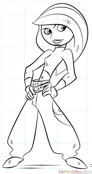305x575 how to draw kim possible step - Kim Possible Drawing