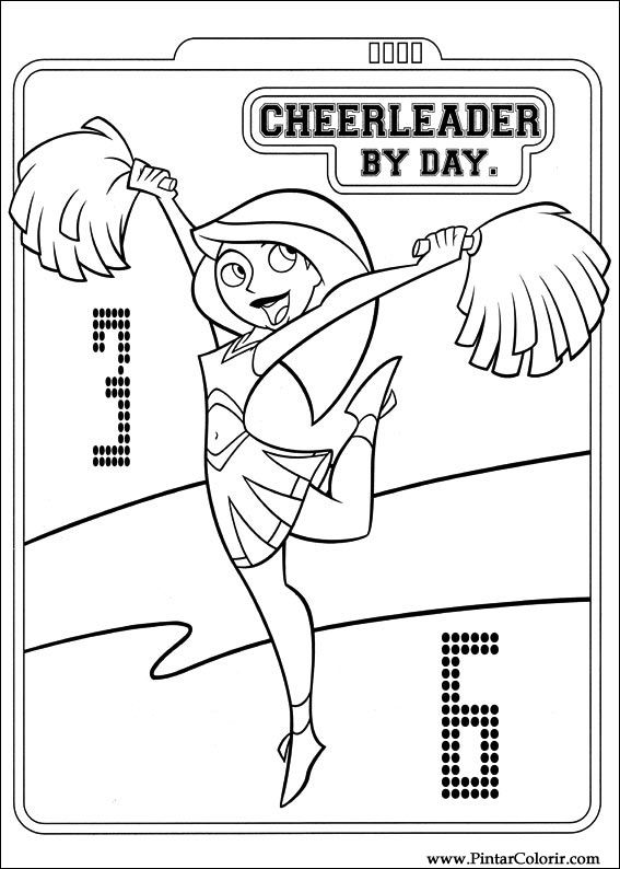 567x794 drawings to paint colour kim possible - Kim Possible Drawing