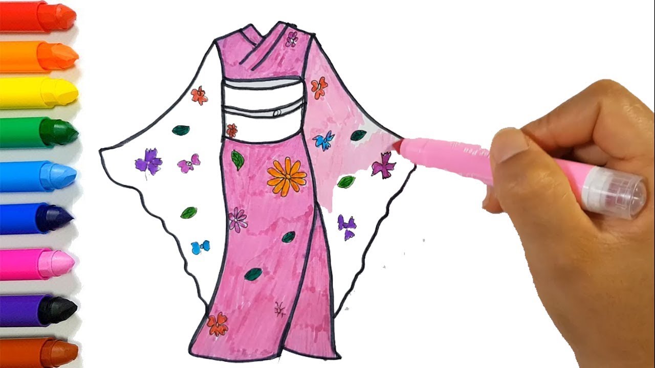 Cool Anime Kimono Dress Drawing | Barnes Family