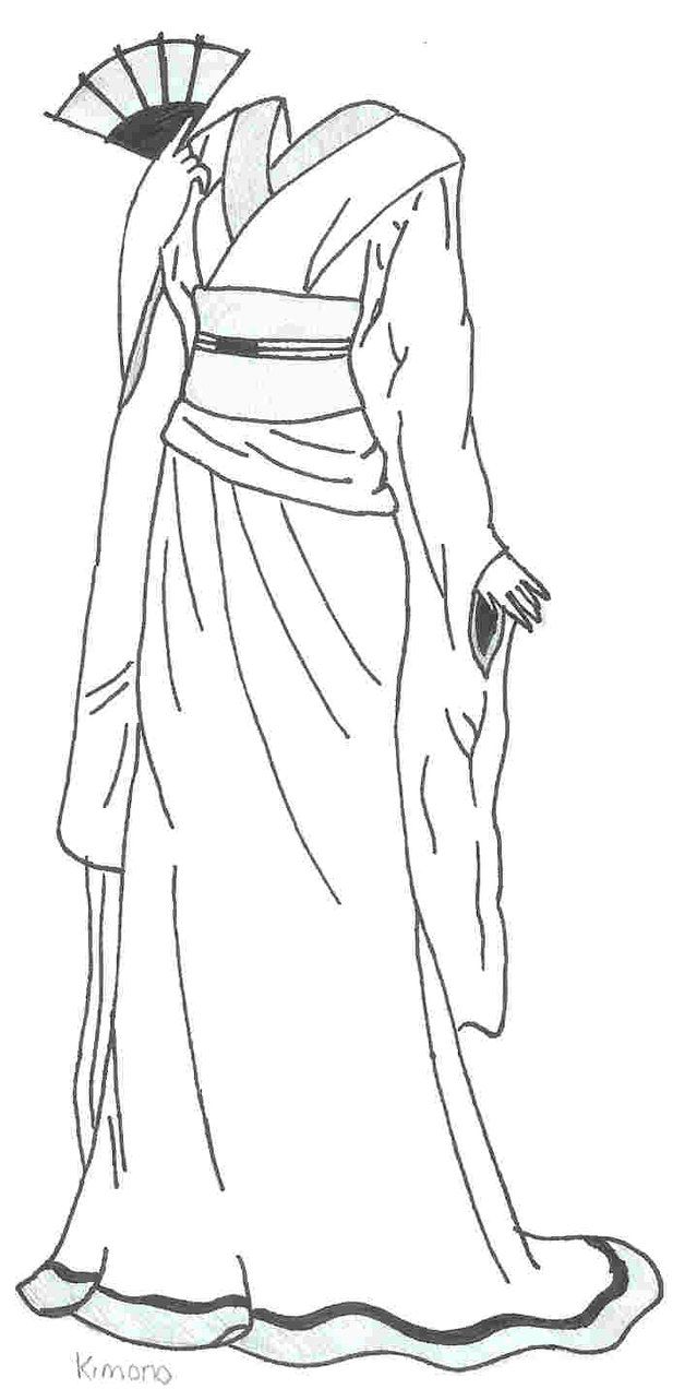628x1272 image result for kimono drawing draw drawings, sketches - Kimono Drawing