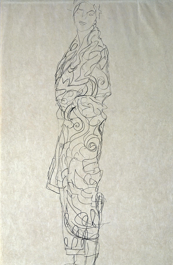 588x900 woman in a kimono drawing - Kimono Drawing