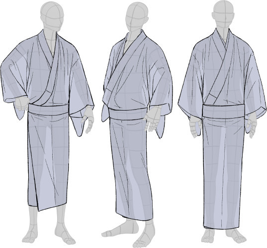 537x500 kimono drawing guide - Kimono Drawing