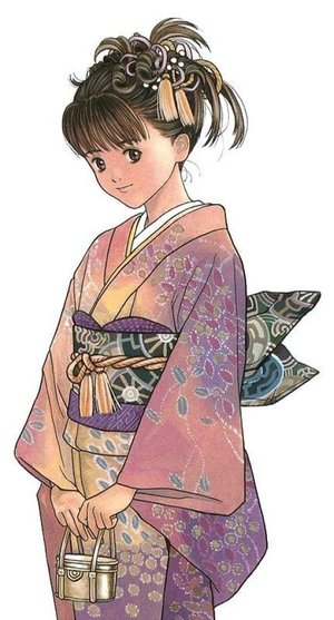 Kimono Girl Drawing at PaintingValley.com | Explore collection of