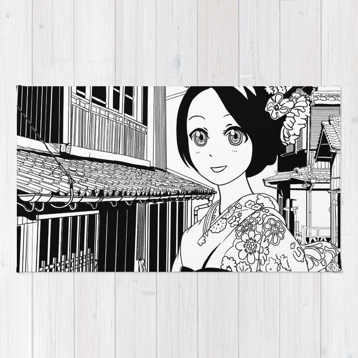 700x700 kimono girl - Kimono Girl Drawing