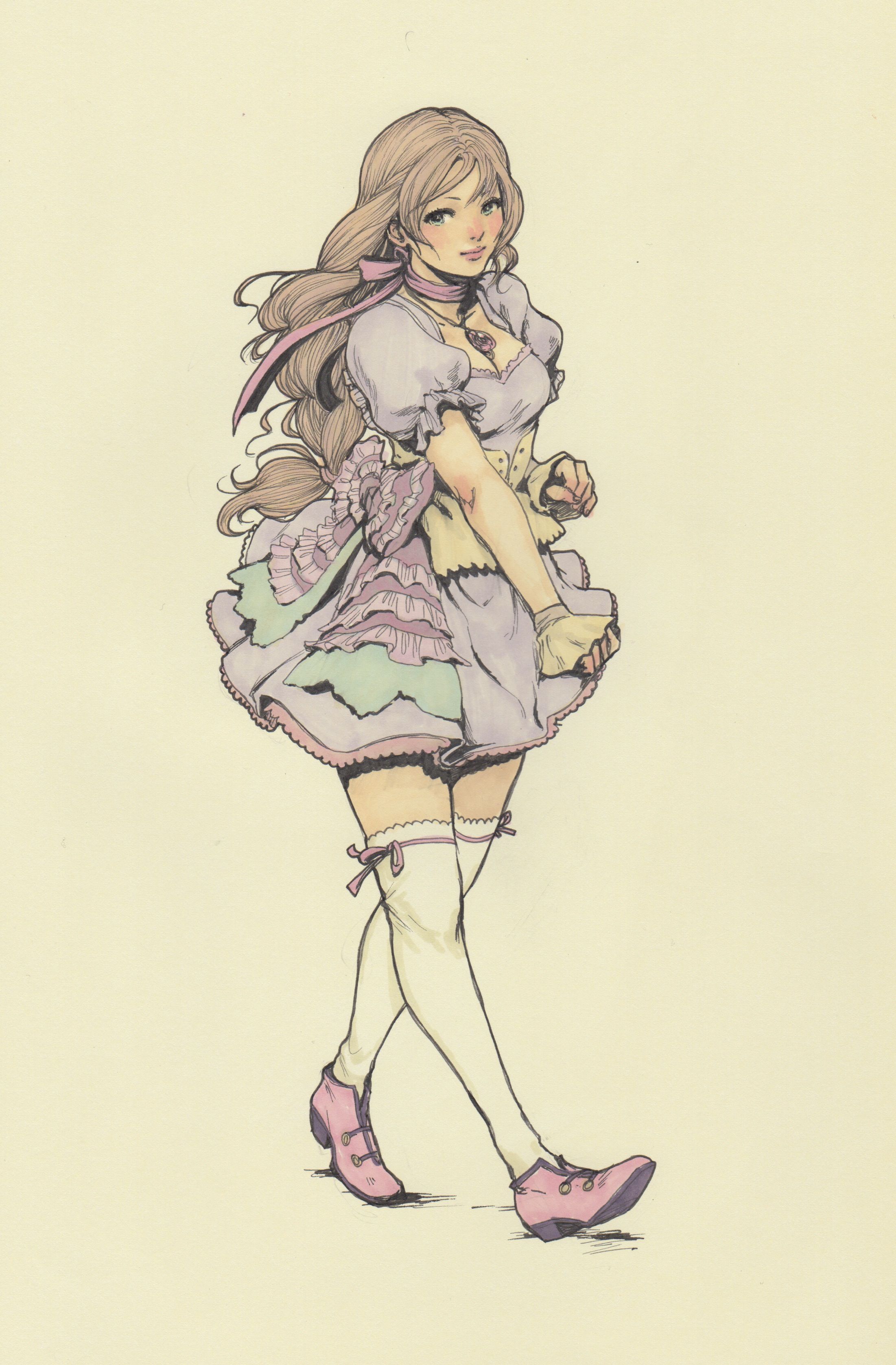 2202x3353 Hand Drawn One Of A Kind Drawing Ink And Markers On Heavy Grade - Kind Drawing