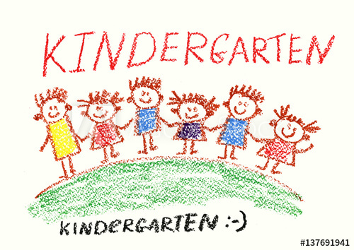 500x354 kindergarten kids drawing children play together - Kindergarten Kids Drawing