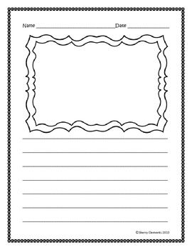 270x350 Free Download Writing Paper Freebie Tpt Free Lessons Writing - Kindergarten Writing And Drawing Paper