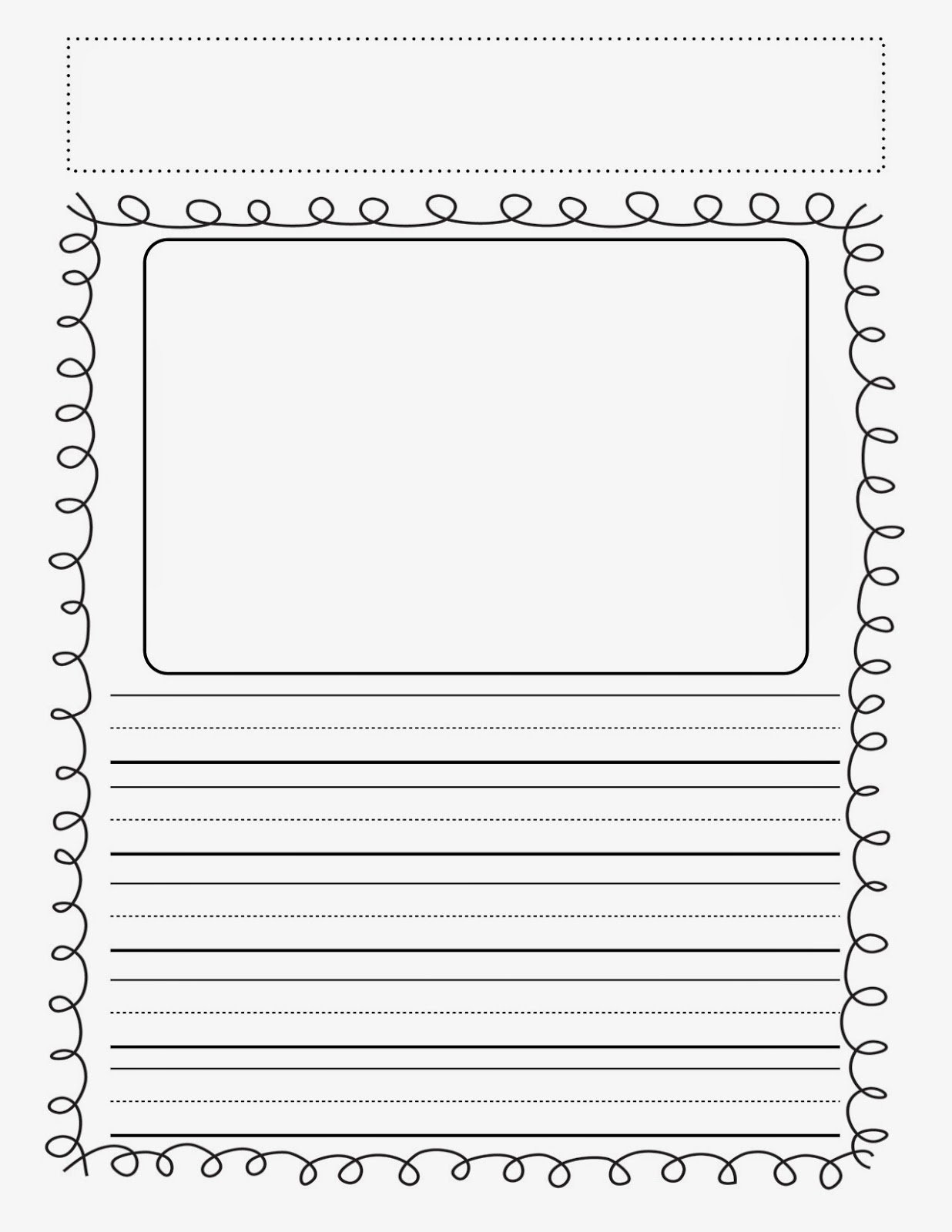 Free Printable Kindergarten Story Writing Paper Free Printable Templates