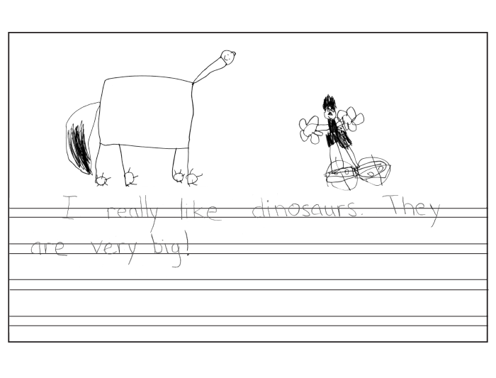 Kindergarten Writing And Drawing Paper At PaintingValley Explore
