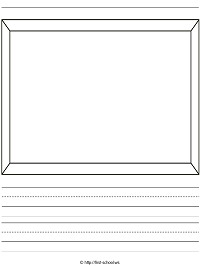 200x266 Story Paper For Drawing And Handwriting Practice For Preschool - Kindergarten Writing And Drawing Paper