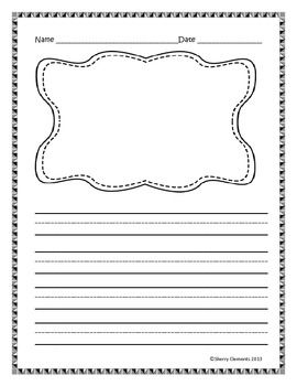 270x350 Writing Paper - Kindergarten Writing And Drawing Paper