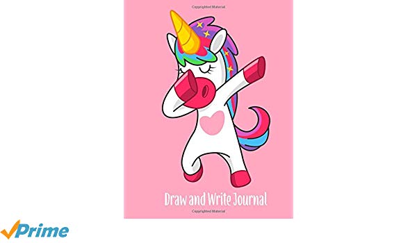 600x350 Draw And Write Journal Dabbing Unicorn Cover, Creative Writing - Kindergarten Writing And Drawing Paper