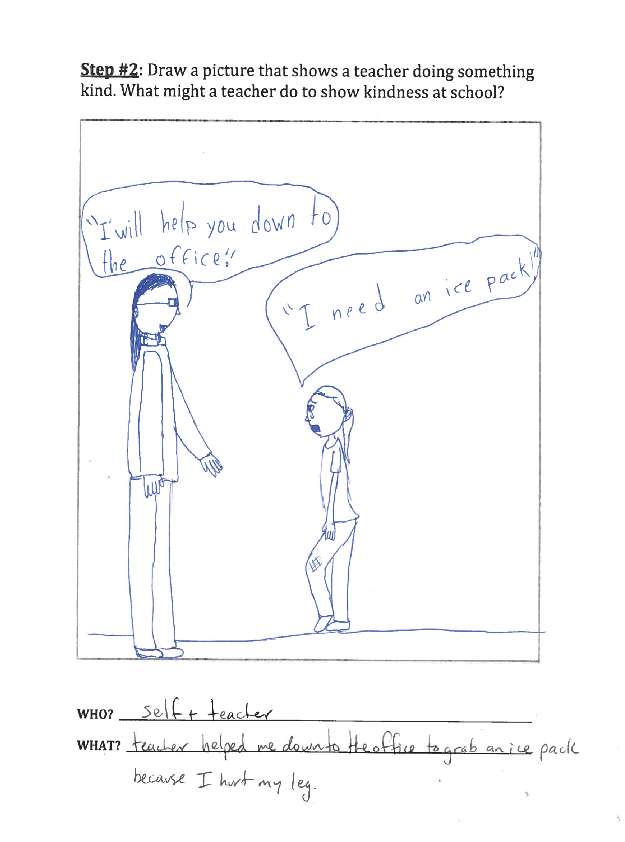 625x842 drawing of students' perception of teacher kindness - Kindness Drawing