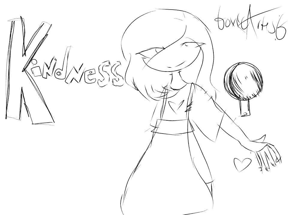 1024x718 quick kindness drawing undertale amino - Kindness Drawing