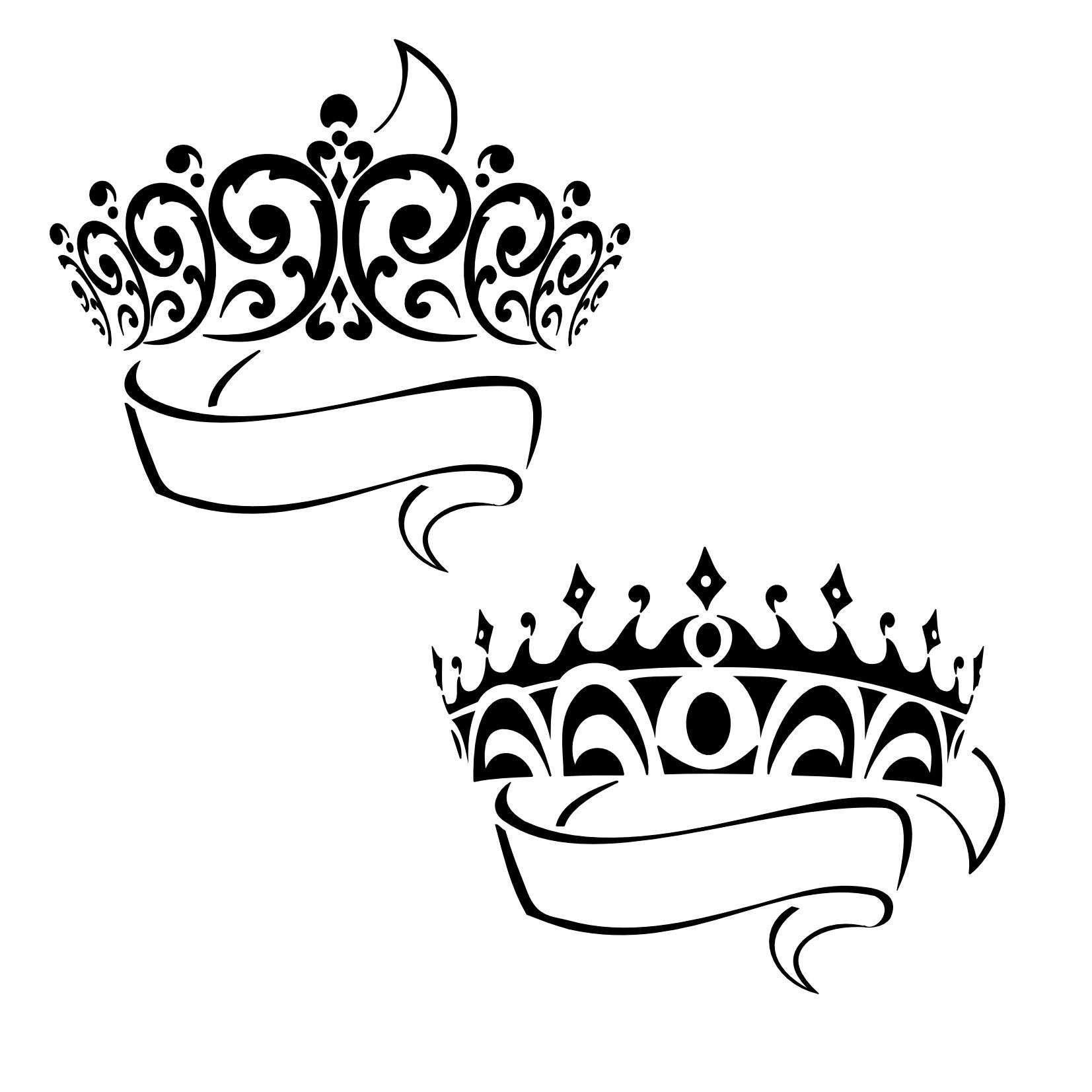 Pinadrianne Nolte On Tattoos Tattoos Princess Inside - King And Queen Crown...
