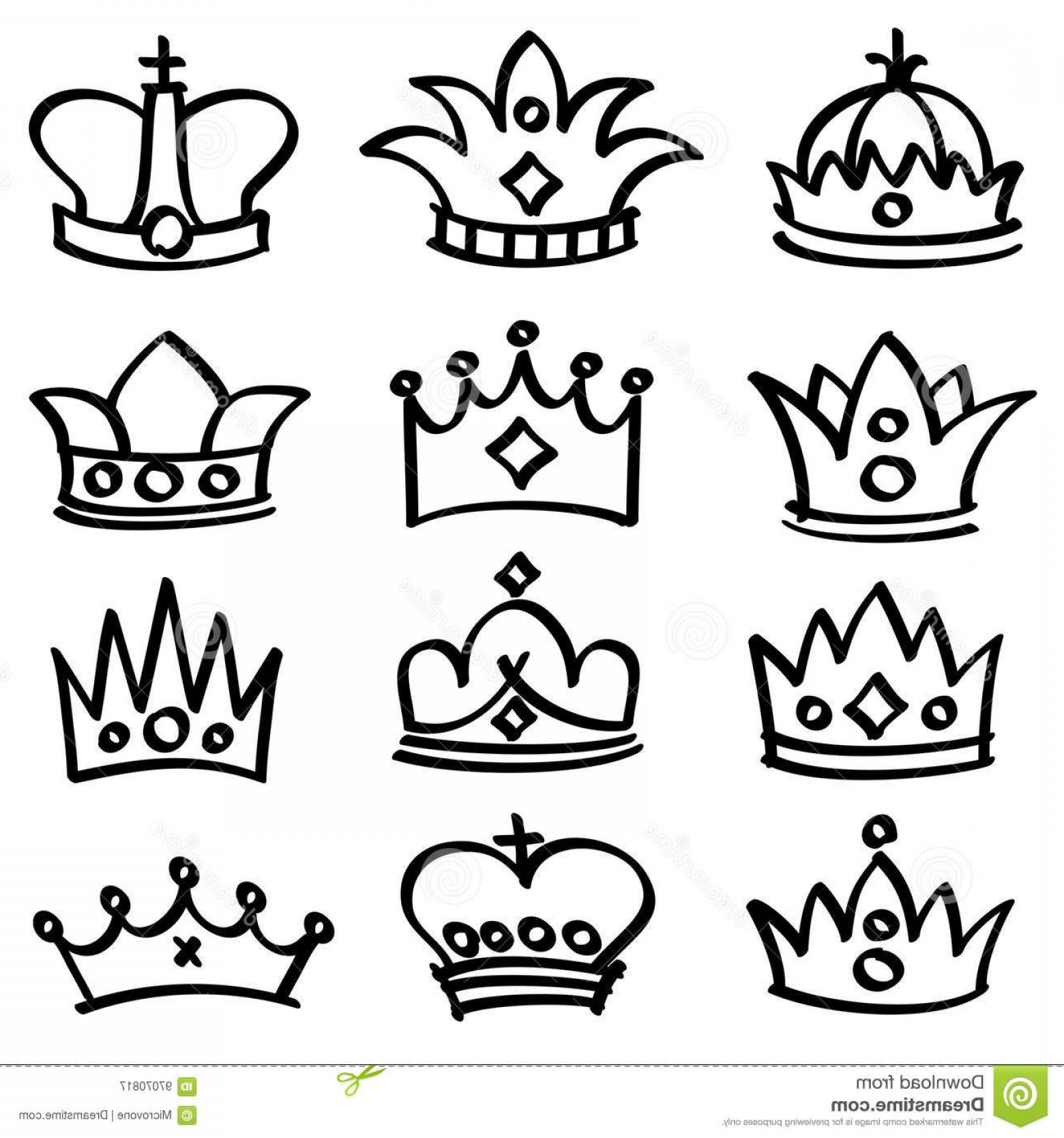 1560x1668 stock illustration luxury doodle queen crowns vector sketch - King And Queen Crown Drawing