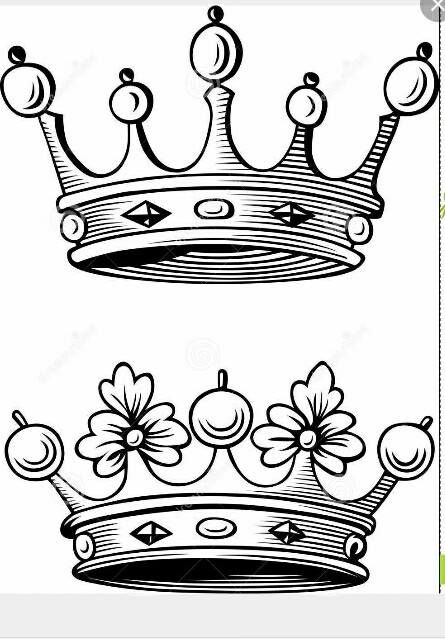 445x640 Un Rey Y Su Reina Craft Fair Ideas Tattoo Krone, Tattoo - King And Queen Crown Drawing