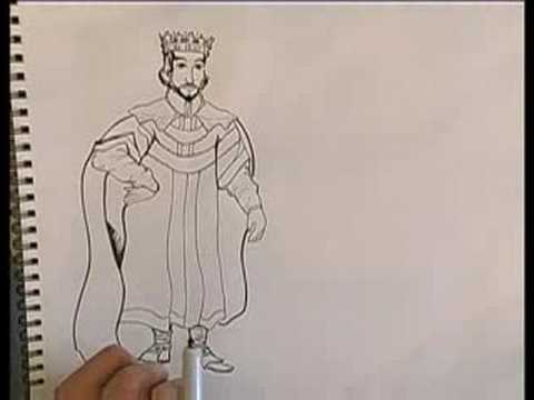480x360 how to draw a king queen how to draw a king's robe - King And Queen Drawings