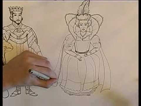 480x360 how to draw a king queen how to draw a queen's robe - King And Queen Drawings