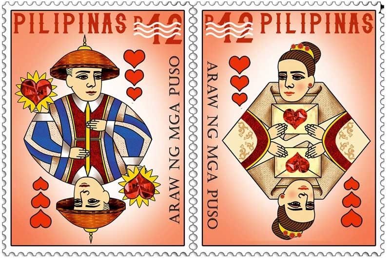 800x530 phlpost issues 'king and queen of hearts' stamps - King And Queen Drawings