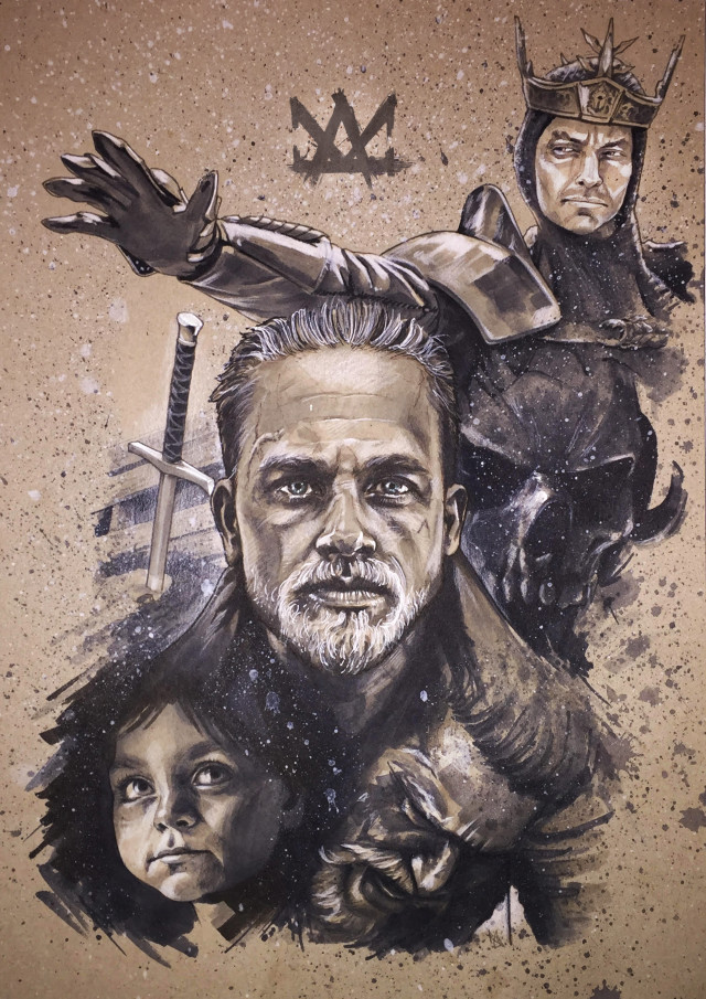 640x905 Create Artwork For King Arthur Legend Of The Sword - King Arthur Drawing