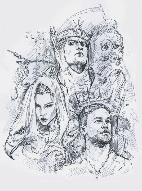 King Arthur Drawing at PaintingValley.com | Explore collection of King ...