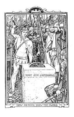 254x400 The Drawing Of The Sword - King Arthur Drawing