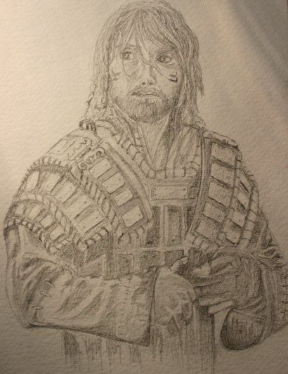410x532 Tristan From King Arthur Movie Drawing For Practise People - King Arthur Drawing