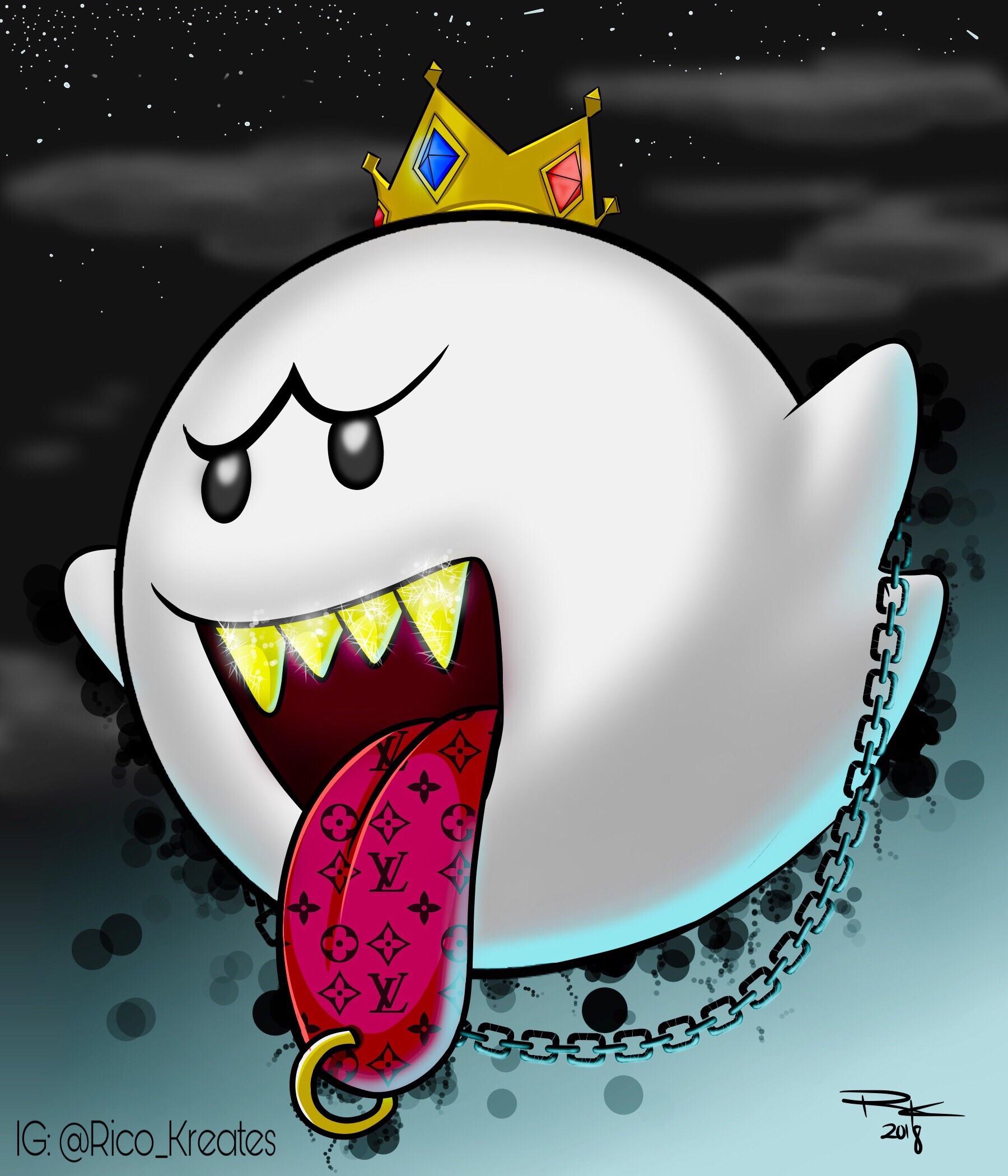 Gaming - King Boo Drawing. 