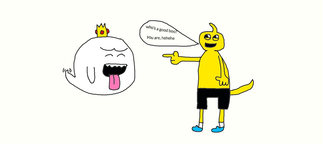 1337x598 King Boo Is A Good Boo - King Boo Drawing