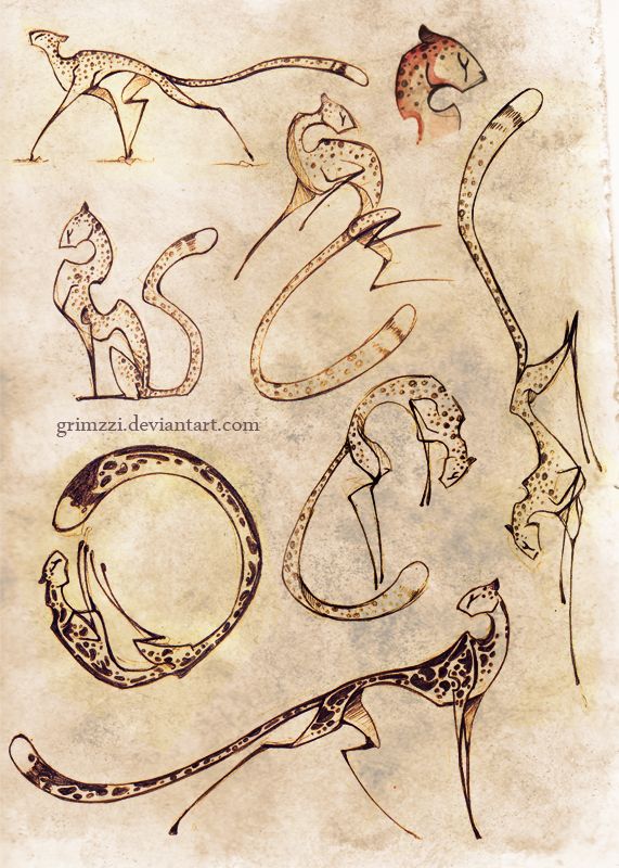 571x800 doodle cheetah big cats king cheetah grimzzi drawing - King Cheetah Drawing