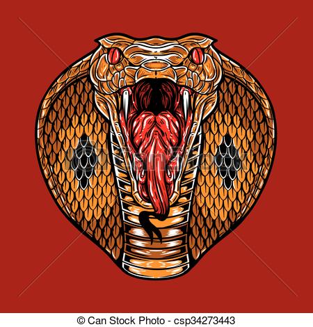 450x470 angry king cobra face an angry king cobra face angry face - King Cobra Head Drawing