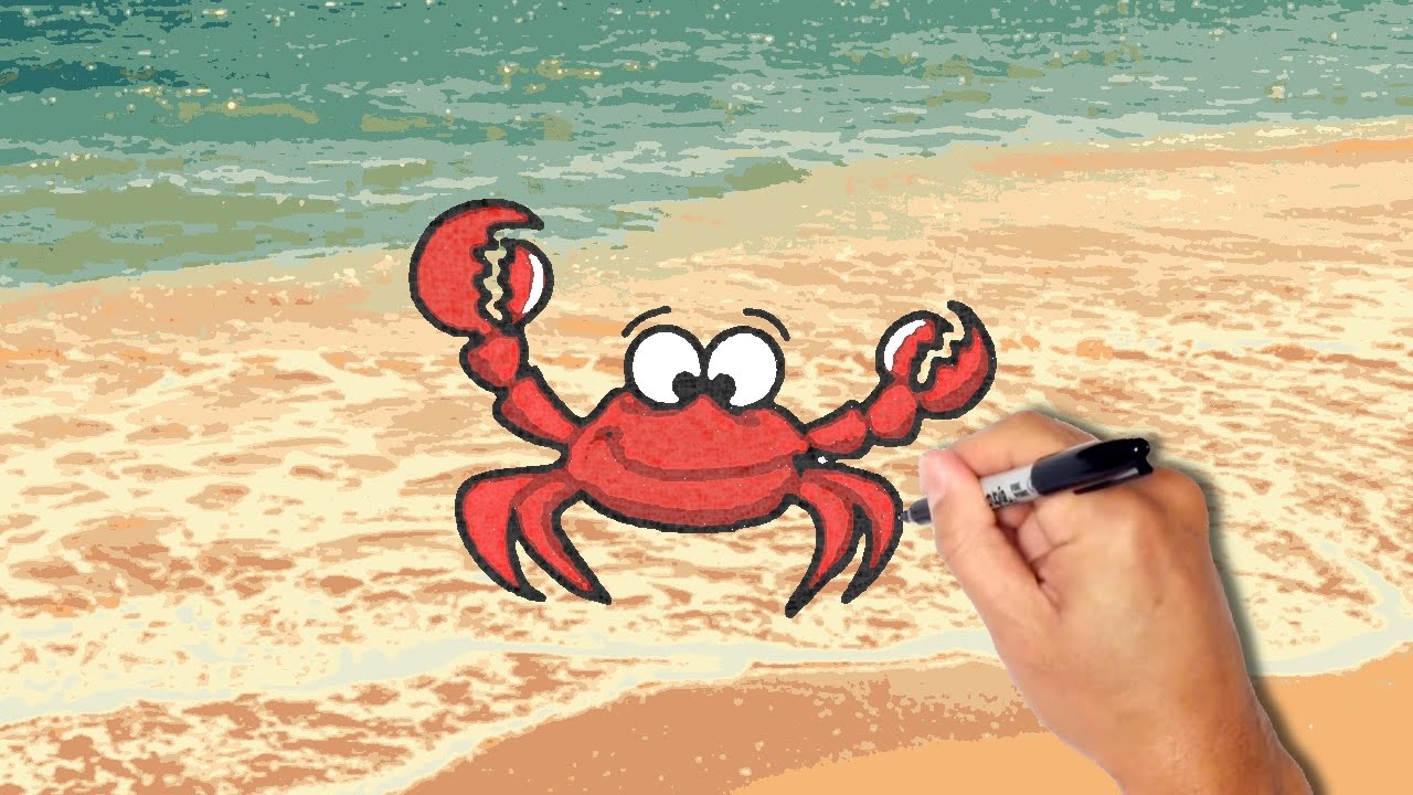 1280x720 drawn crab king crab - King Crab Drawing