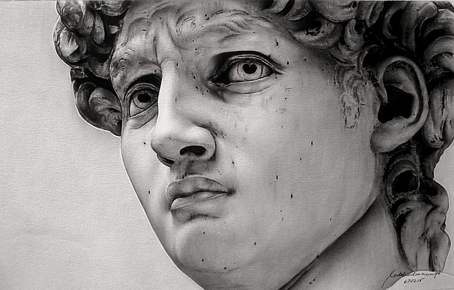 900x576 King David Head Drawing - King David Drawing