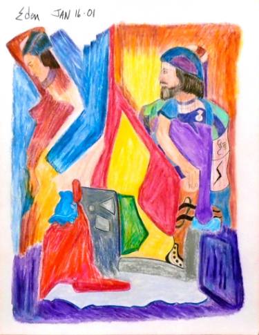 375x485 King David Bathsheba Drawing - King David Drawing