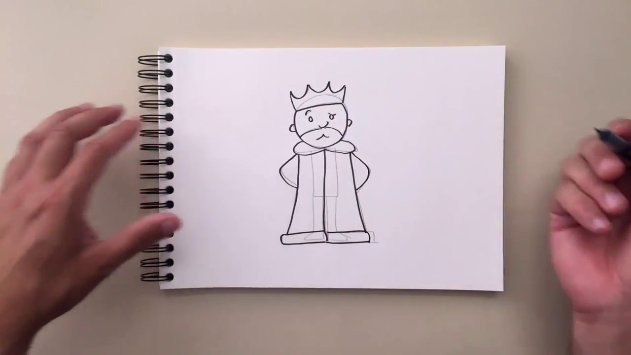 1280x720 How To Draw A King - King Drawing