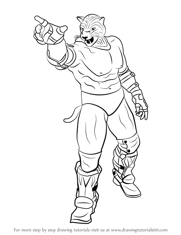 612x792 Learn How To Draw King From Tekken - King Drawing