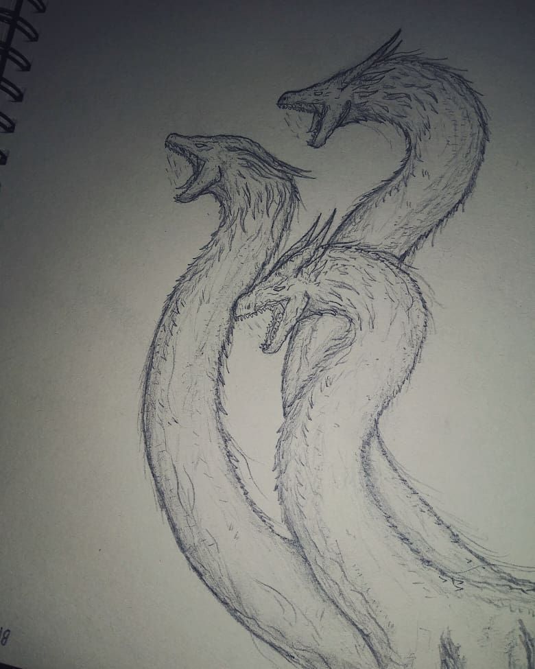 780x975 Real Gang - King Ghidorah Drawing