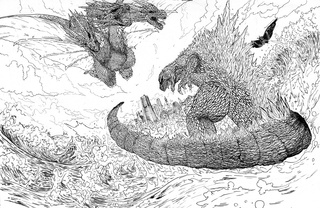 320x208 Kingghidorah Drawings On Paigeeworld Pictures Of Kingghidorah - King Ghidorah Drawing