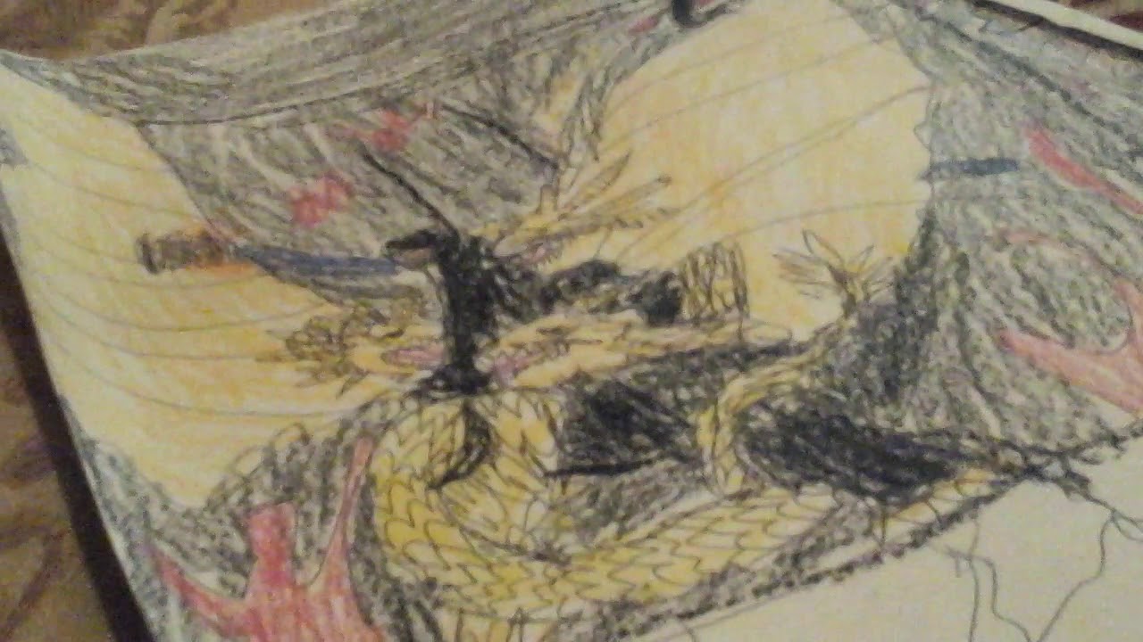 1280x720 My Drawing About Godzilla Vs King Ghidorah - King Ghidorah Drawing