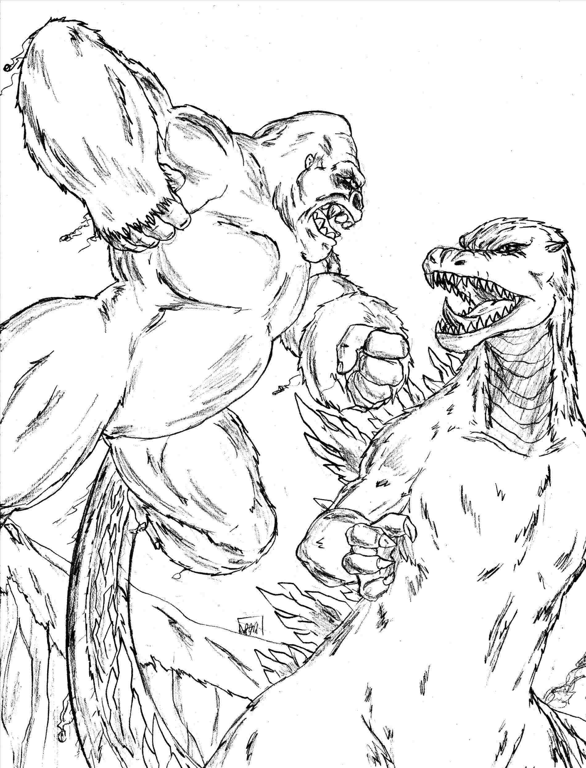 1900x2490 To Draw A Mothra Larvarhdragoartcom Step King Kong Drawing Easy - King Kong Drawing