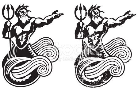 450x297 Neptune King Of The Sea Stock Vectors - King Neptune Drawing