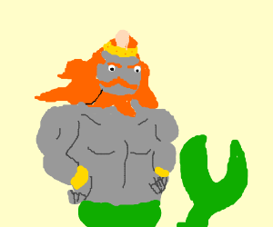 300x250 Spongebob King Neptune Drawing - King Neptune Drawing