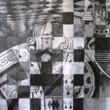 375x376 King Of Hearts Drawing - King Of Hearts Drawing