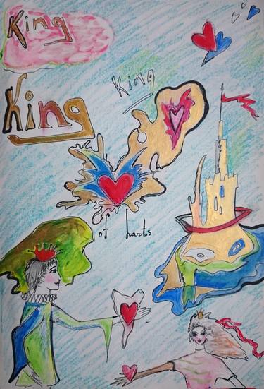 375x551 King Of Hearts Drawing - King Of Hearts Drawing