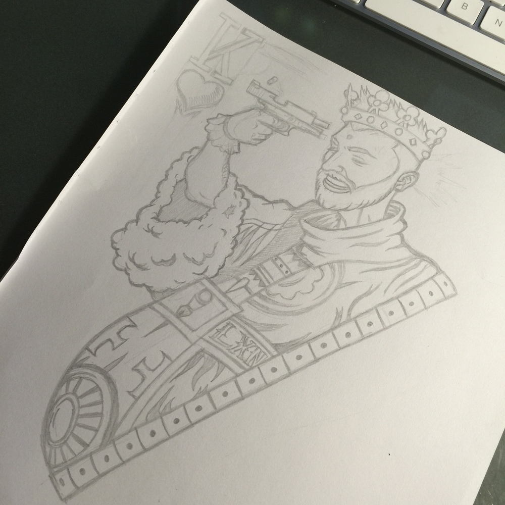 1000x1000 Orozco Design Lxn - King Of Hearts Drawing