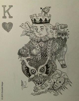 320x407 Kingofhearts Drawings On Paigeeworld Pictures Of Kingofhearts - King Of Hearts Drawing