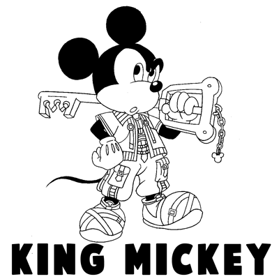 400x400 how to draw king mickey from kingdom hearts with easy step - King Of Hearts Drawing