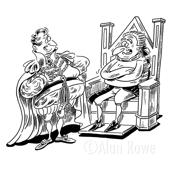 600x600 King On Throne Drawing - King On Throne Drawing