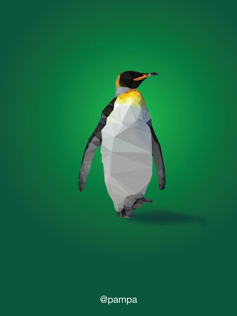 770x1027 King Penguin Drawing - King Penguin Drawing